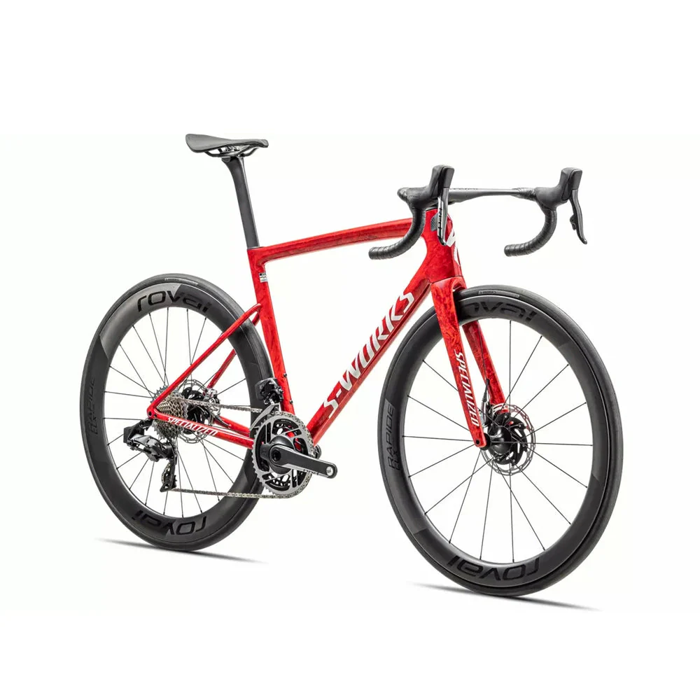 SPECIALIZED Sworks Tarmac SL8 2024 Sram Red AXS Complete Road Bike - GLOSS RED SKY / FIERY RED STRATA / SATIN WHITE - Image 2