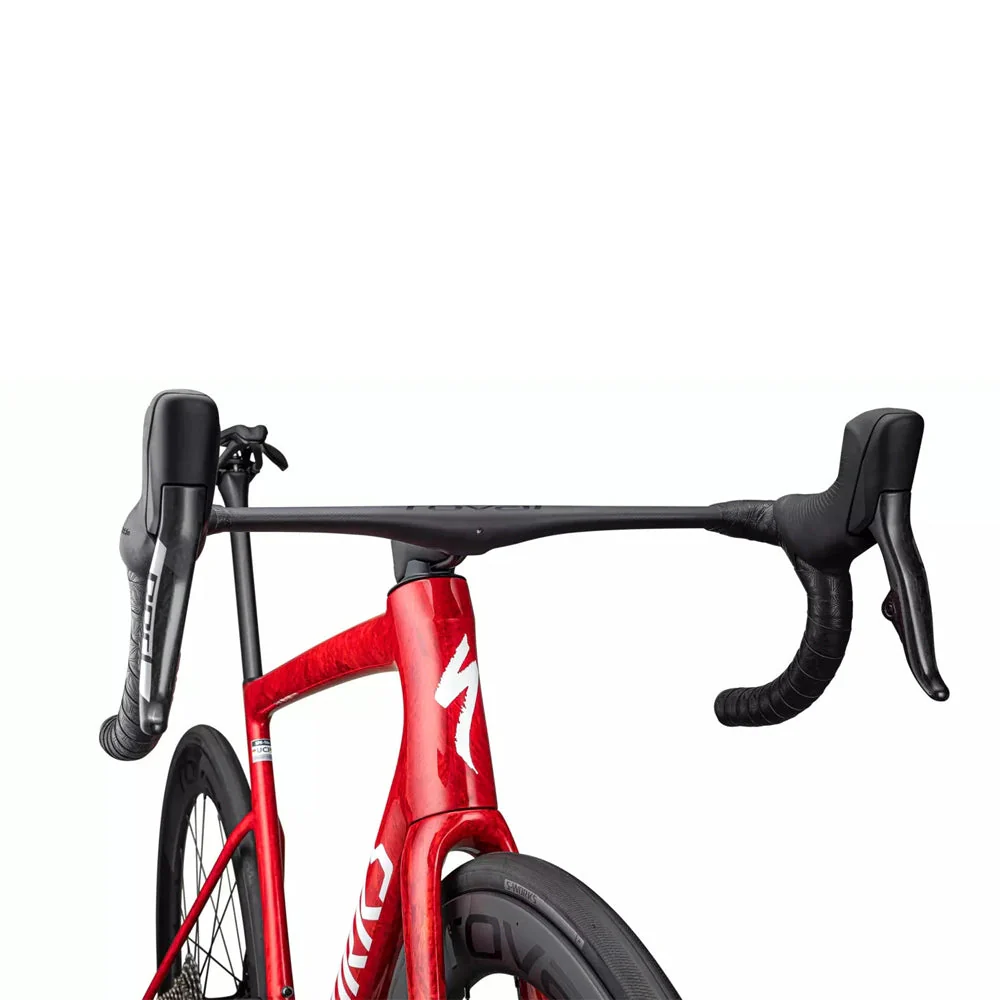 SPECIALIZED Sworks Tarmac SL8 2024 Sram Red AXS Complete Road Bike - GLOSS RED SKY / FIERY RED STRATA / SATIN WHITE - Image 4