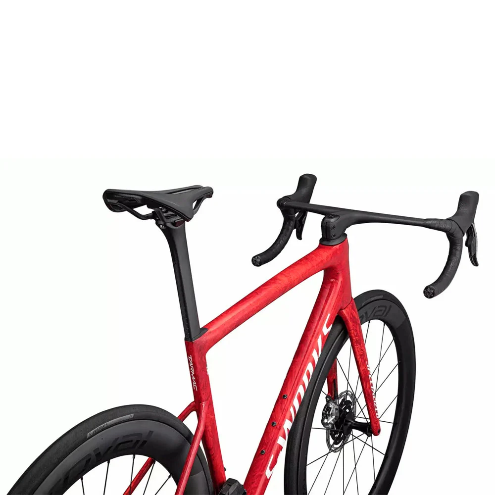 SPECIALIZED Sworks Tarmac SL8 2024 Sram Red AXS Complete Road Bike - GLOSS RED SKY / FIERY RED STRATA / SATIN WHITE - Image 5