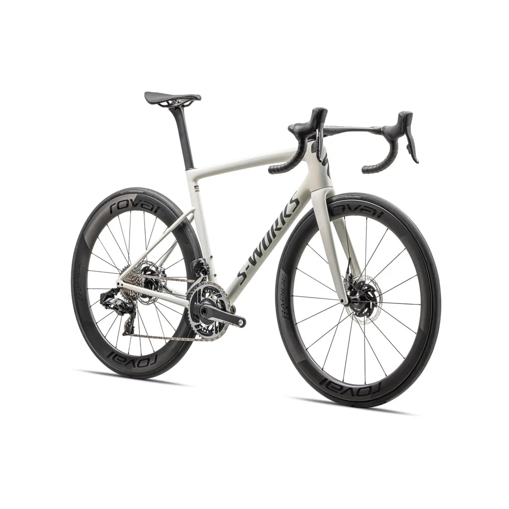 SPECIALIZED Sworks Tarmac SL8 2024 Sram Red AXS Complete Road Bike - SATIN FOG TINT / GREEN GHOST PEARL / RED GHOST PEARL FADE - Image 2