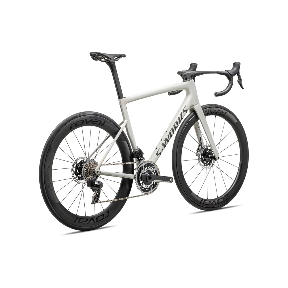 SPECIALIZED Sworks Tarmac SL8 2024 Sram Red AXS Complete Road Bike - SATIN FOG TINT / GREEN GHOST PEARL / RED GHOST PEARL FADE - Image 3