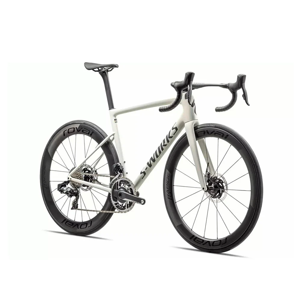 SPECIALIZED Sworks Tarmac SL8 2024 Sram Red AXS Complete Road Bike - SATIN FOG TINT / GREEN GHOST PEARL / RED GHOST PEARL FADE - Image 2