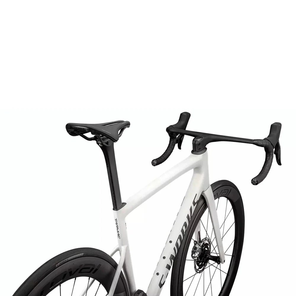 SPECIALIZED Sworks Tarmac SL8 2024 Sram Red AXS Complete Road Bike - SATIN FOG TINT / GREEN GHOST PEARL / RED GHOST PEARL FADE - Image 5