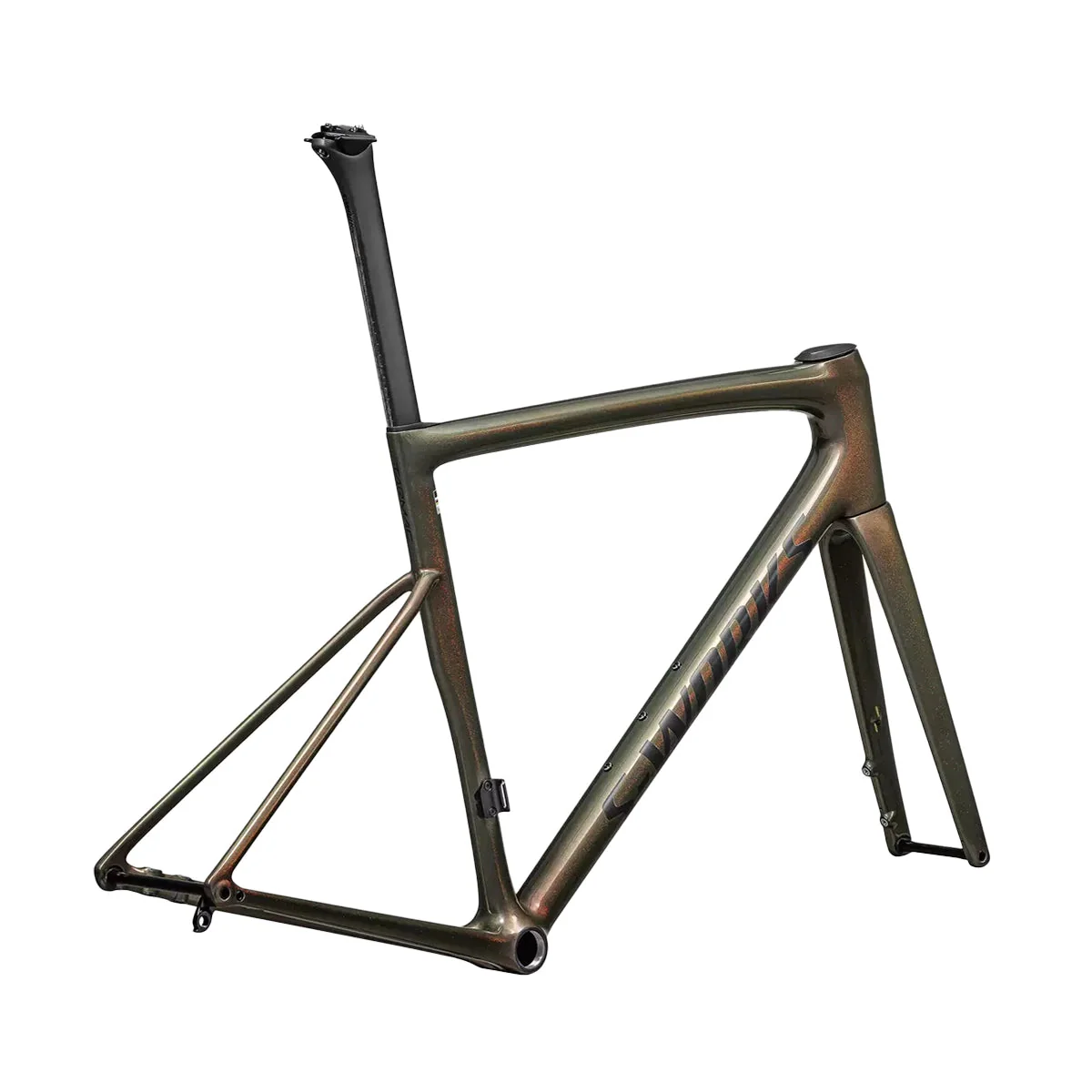 SPECIALIZED SWORKS Tarmac SL8 2025 Road Frameset - Gloss Cypress Metallic/Magenta To Gold Pearl/Satin Black Metallic - Image 3
