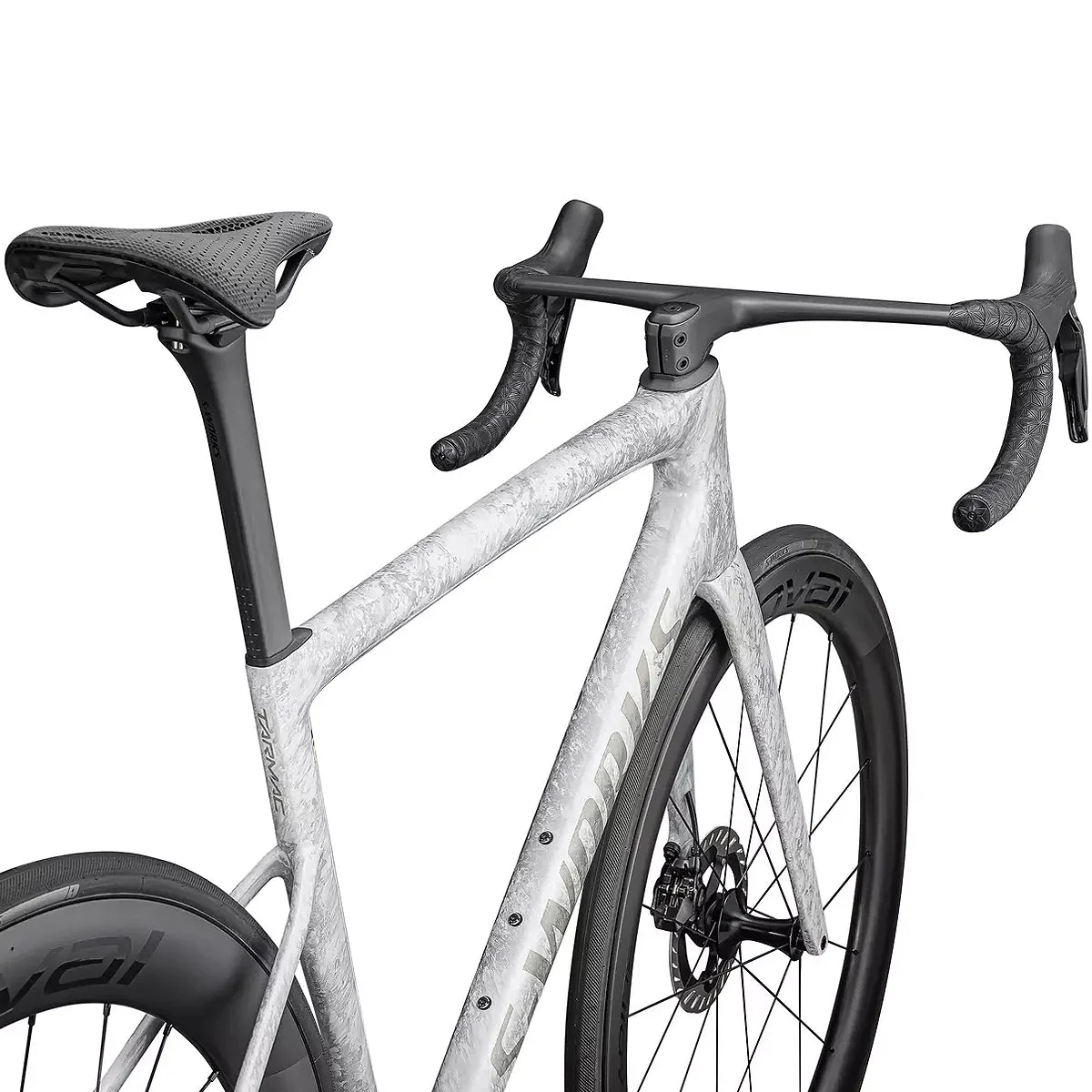 SPECIALIZED SWORKS Tarmac SL8 2025 Shimano Dura Ace di2 Road Bike - Gloss Dove Grey/Silver Dust - Image 5