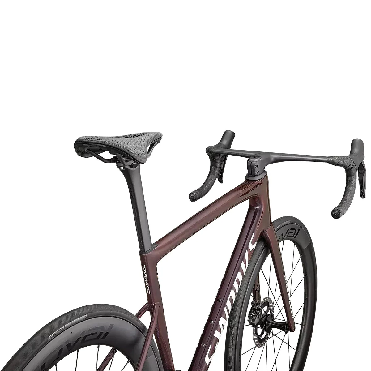 SPECIALIZED SWORKS Tarmac SL8 2025 Shimano Dura Ace Road Bike - Gloss Solidity/Red to Black Pearl/Metallic White Silver - Image 4