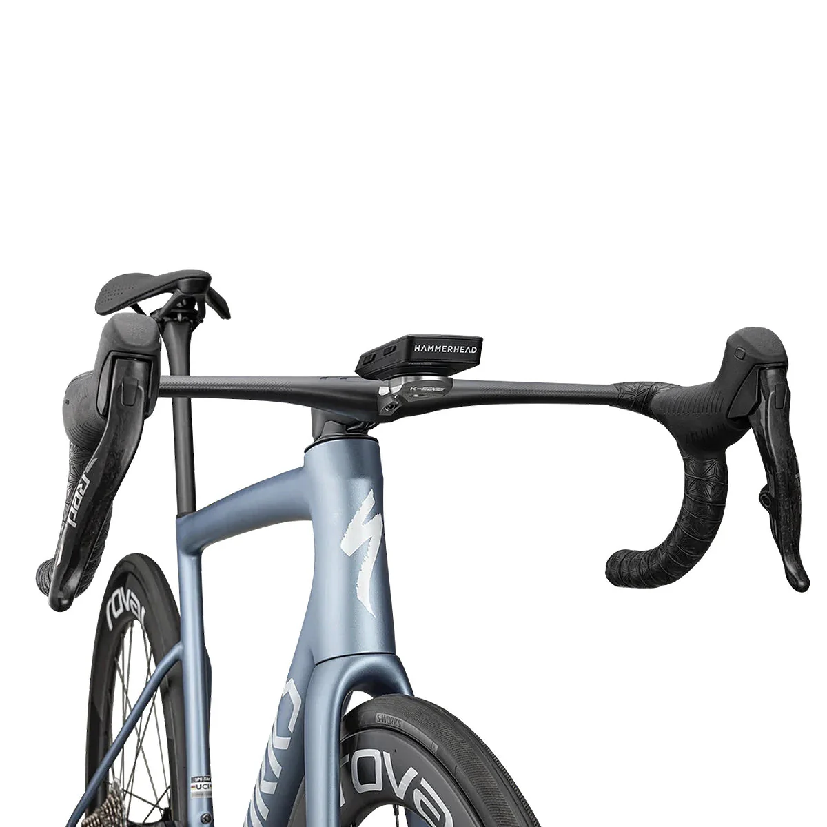 SPECIALIZED SWORKS Tarmac SL8 2025 Sram Red AXS Road Bike with Hammerhead Karoo - LTD Gloss Solidity/Red to Black Pearl/Metallic White Silver - Image 4