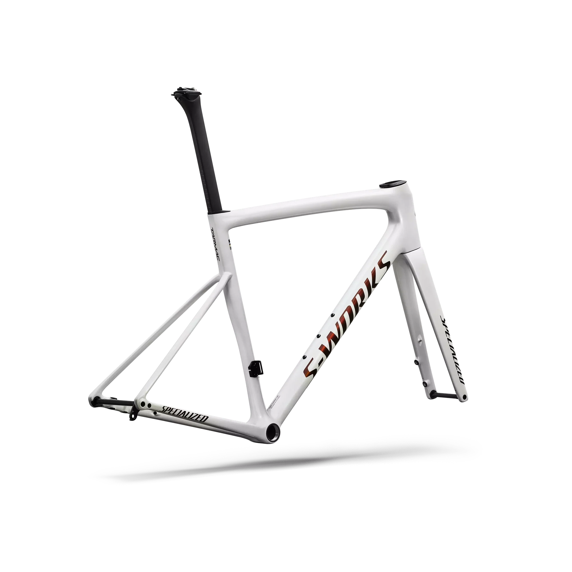 SPECIALIZED Sworks Tarmac SL8 2026 Road Frameset - Gloss Metallic White Silver / Pearl / Black - Image 3
