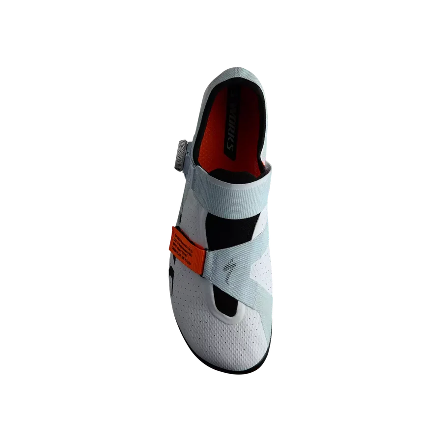 SPECIALIZED Sworks Torch Remco Road Cycling Shoes - White / Photon Orange - Image 4