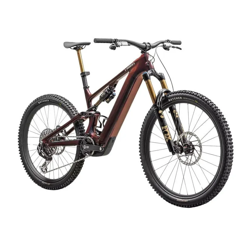 SPECIALIZED Sworks Turbo Levo 4 MTB Ebike - Gloss Red Pearl / Black / Metallic White Silve - Image 2