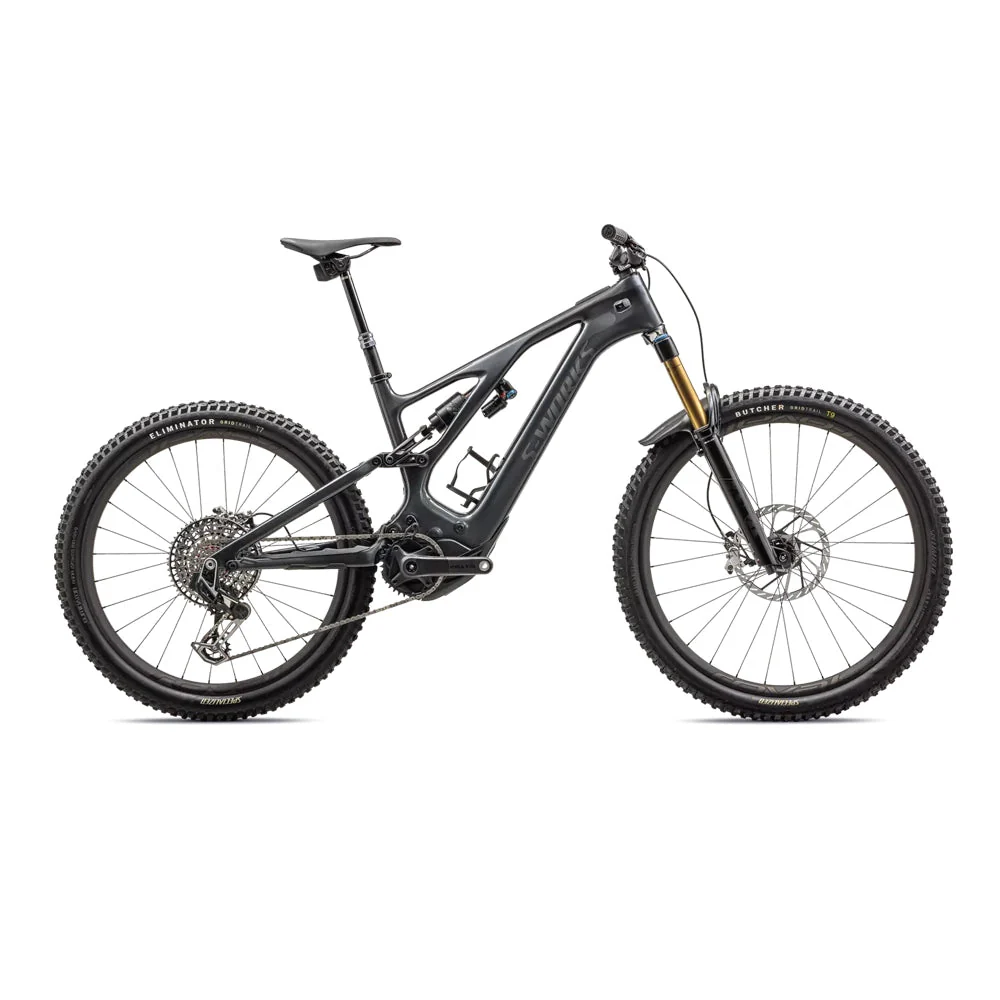 SPECIALIZED SWorks Turbo Levo Complete MTB Ebike - GLOSS BLACK LIQUID METAL / SATIN BLACK CHROME FOIL