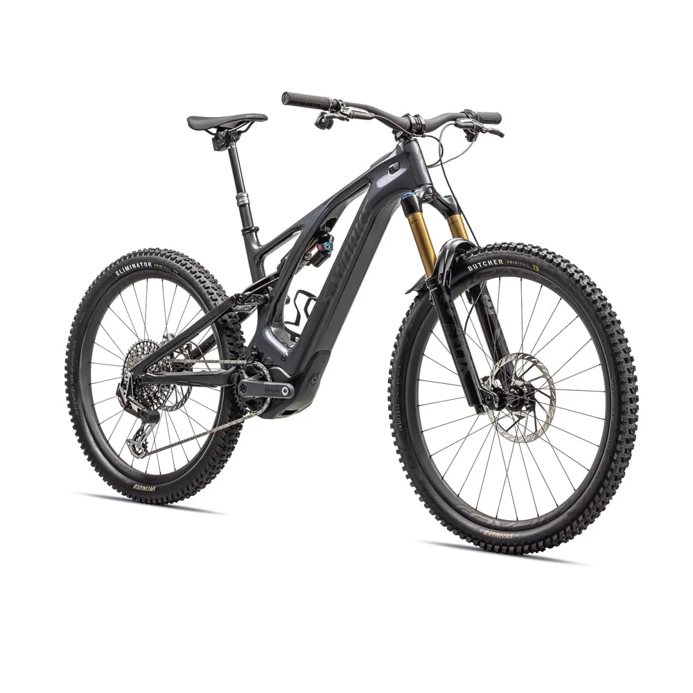 SPECIALIZED SWorks Turbo Levo Complete MTB Ebike - GLOSS BLACK LIQUID METAL / SATIN BLACK CHROME FOIL - Image 2