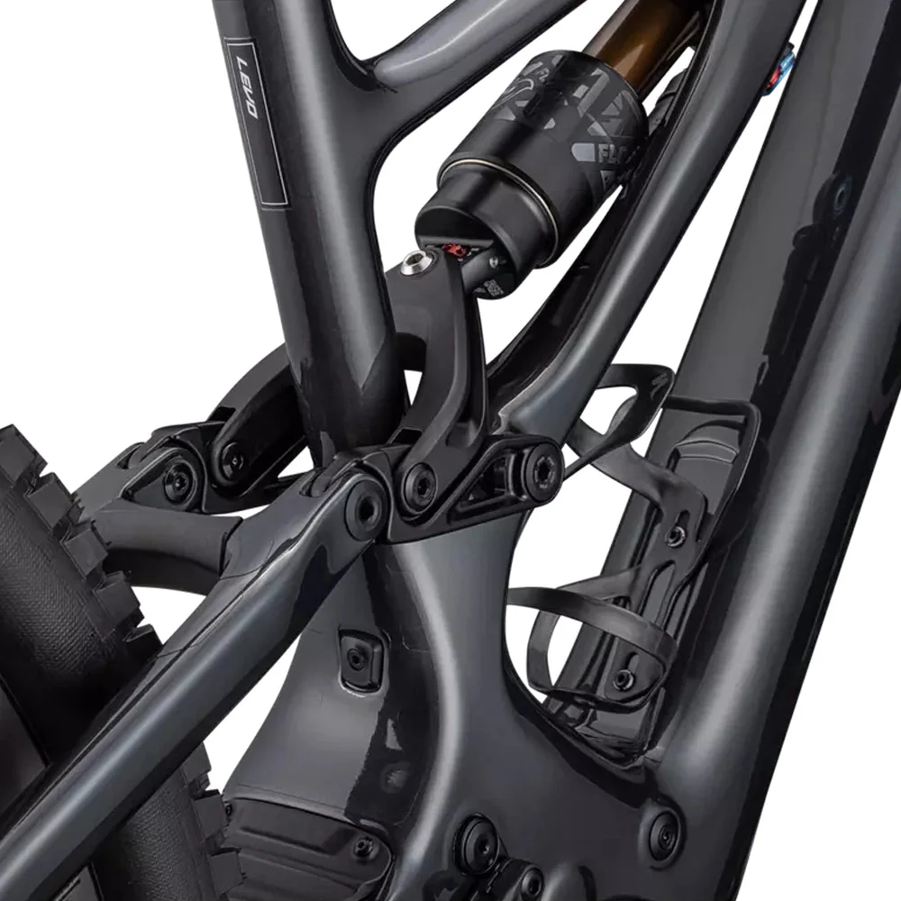 SPECIALIZED SWorks Turbo Levo Complete MTB Ebike - GLOSS BLACK LIQUID METAL / SATIN BLACK CHROME FOIL - Image 4