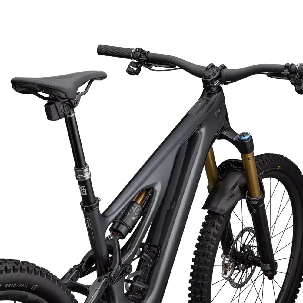 SPECIALIZED SWorks Turbo Levo Complete MTB Ebike - GLOSS BLACK LIQUID METAL / SATIN BLACK CHROME FOIL - Image 8
