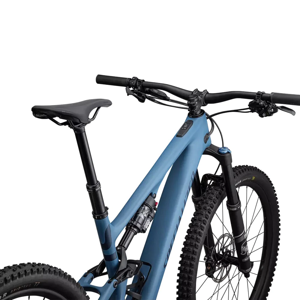 SPECIALIZED Turbo Levo SL Comp Carbon Complete MTB Ebike - SATIN MYSTIC BLUE / MYSTIC BLUE METALLIC / SILVER DUST - Image 5
