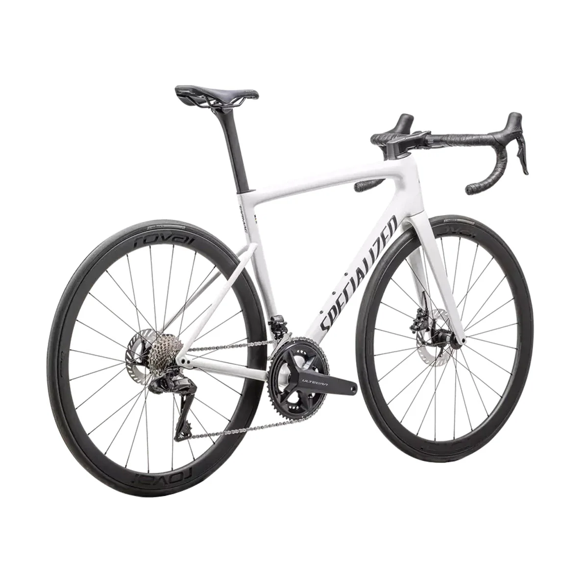 SPECIALIZED TARMAC SL8 Expert 2025 Shimano Ultegra DI2 Road Bike - Gloss White / Black Metallic - Image 3