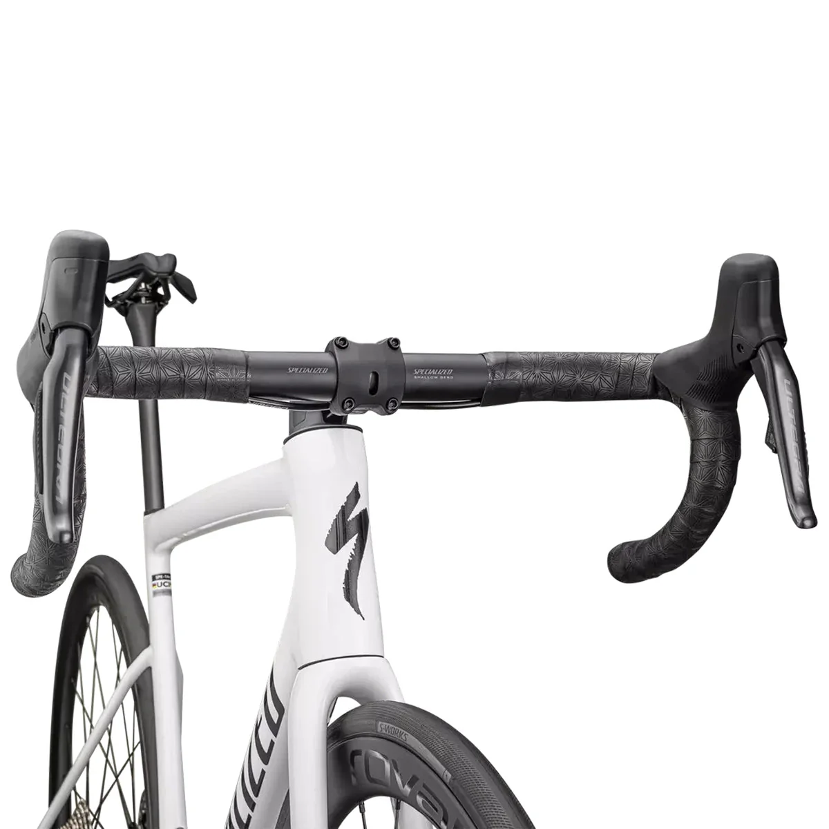 SPECIALIZED TARMAC SL8 Expert 2025 Shimano Ultegra DI2 Road Bike - Gloss White / Black Metallic - Image 4