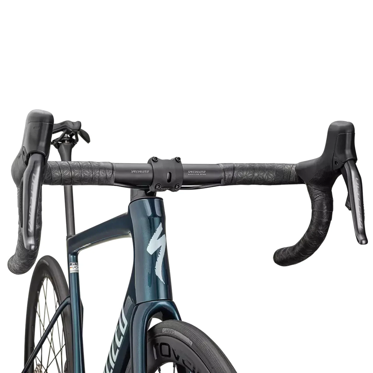SPECIALIZED TARMAC SL8 Expert 2025 Shimano Ultegra DI2 Road Bike - Gloss Deep Lake Metallic / Green Pearl Over Seafoam - Image 4