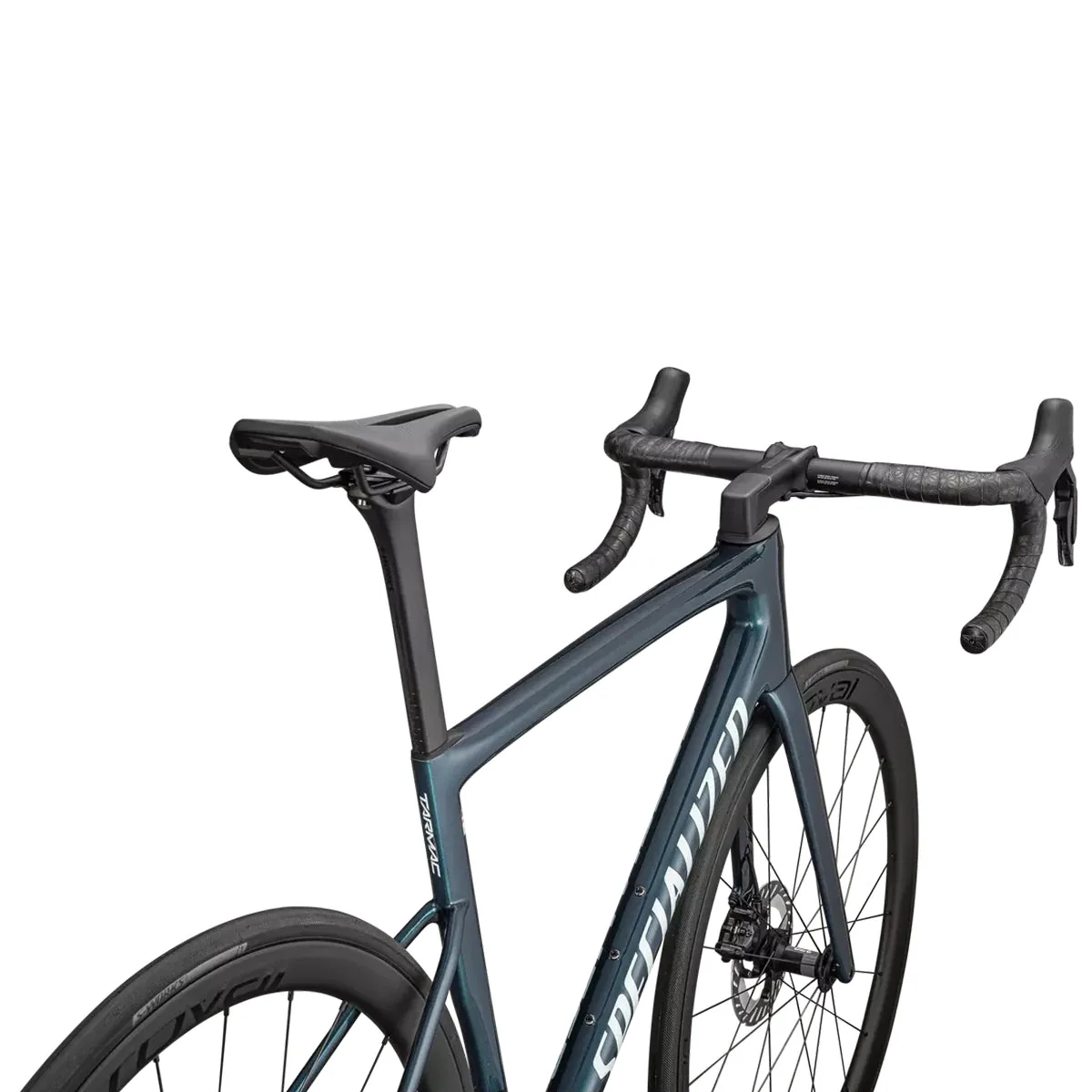 SPECIALIZED TARMAC SL8 Expert 2025 Shimano Ultegra DI2 Road Bike - Gloss Deep Lake Metallic / Green Pearl Over Seafoam - Image 5