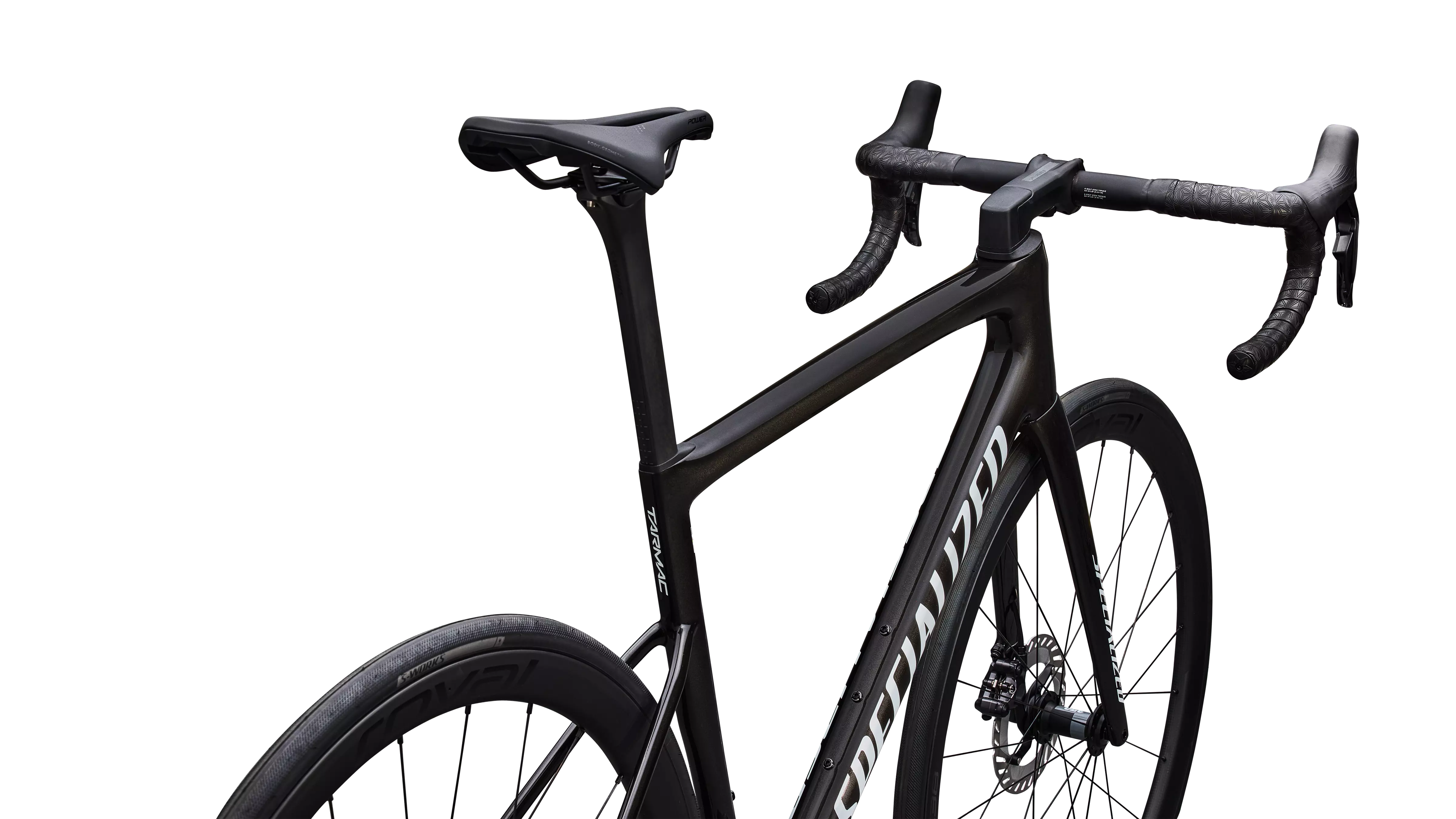 SPECIALIZED TARMAC SL8 Expert 2026 Shimano Ultegra DI2 Road Bike - Gloss Obsidian Metallic / Reflex Super Red Pearl Over White - Image 2
