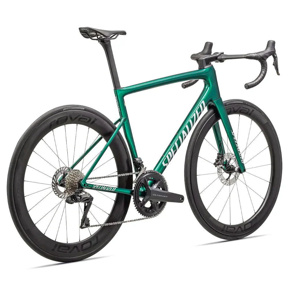 SPECIALIZED Tarmac SL8 PRO 2024 Shimano Ultegra DI2 Complete Road Bike - GLOSS PINE GREEN METALLIC / WHITE - Image 3