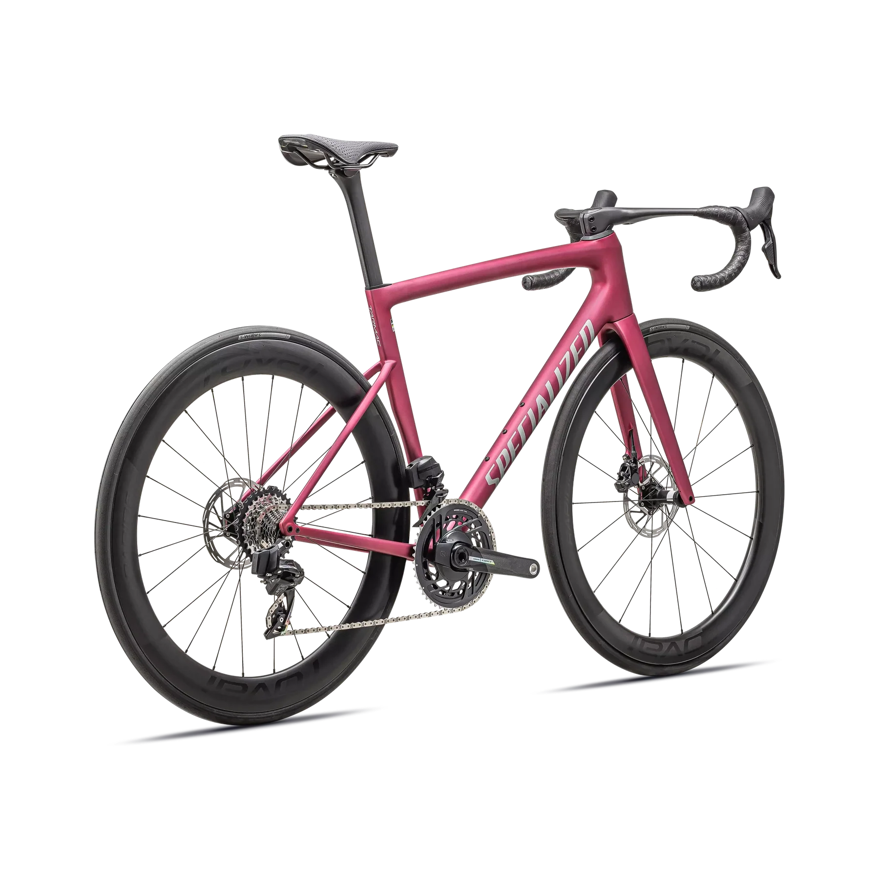 SPECIALIZED Tarmac SL8 Pro Complete Road Bike - Satin Pink Tint Over Silver Dust / Silver Dust - Image 2