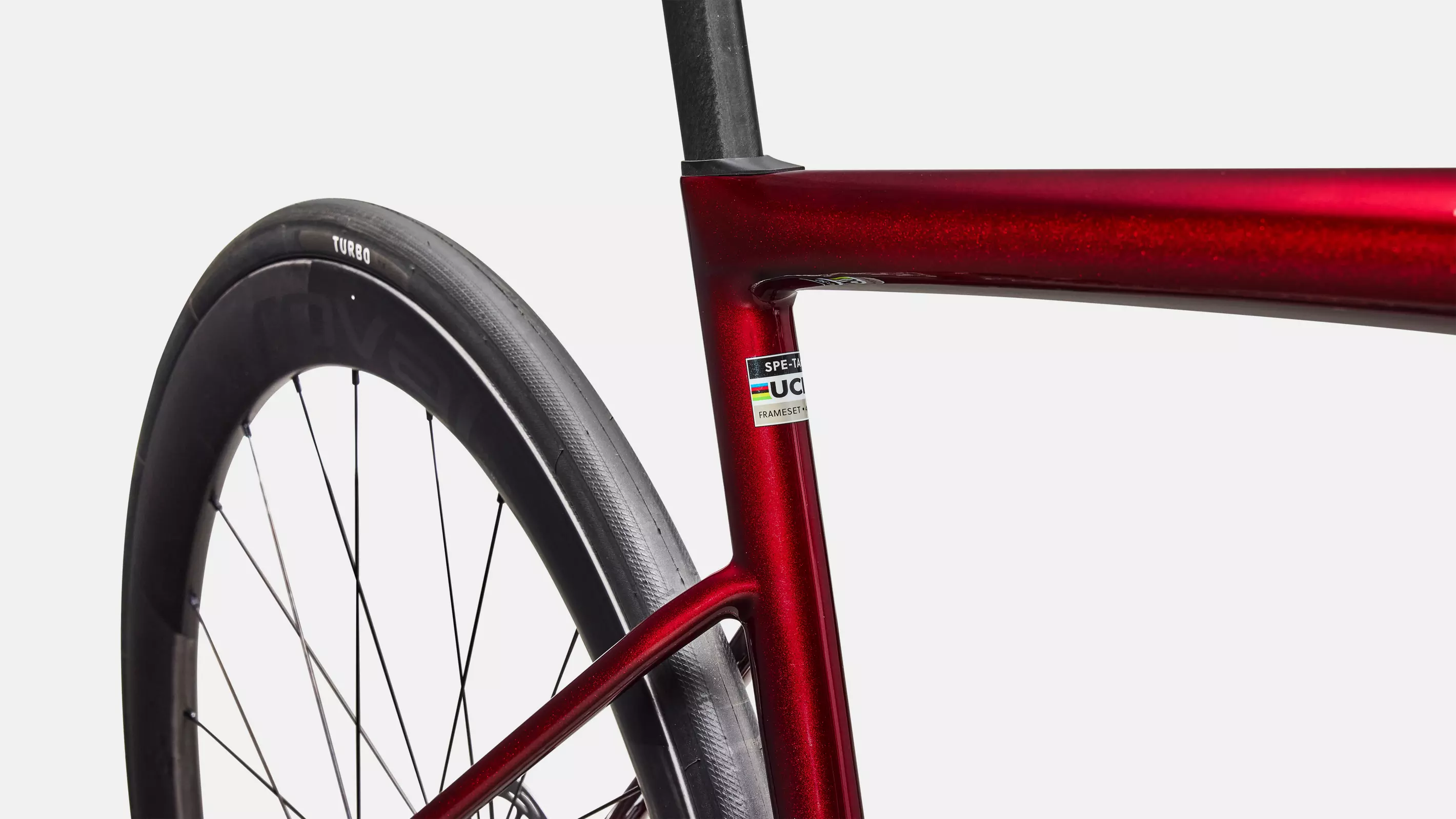 SPECIALIZED Tarmac SL8 Pro Complete Road Bike SRAM Force AXS 2026 - Gloss Red Sky / Chrome - Image 6