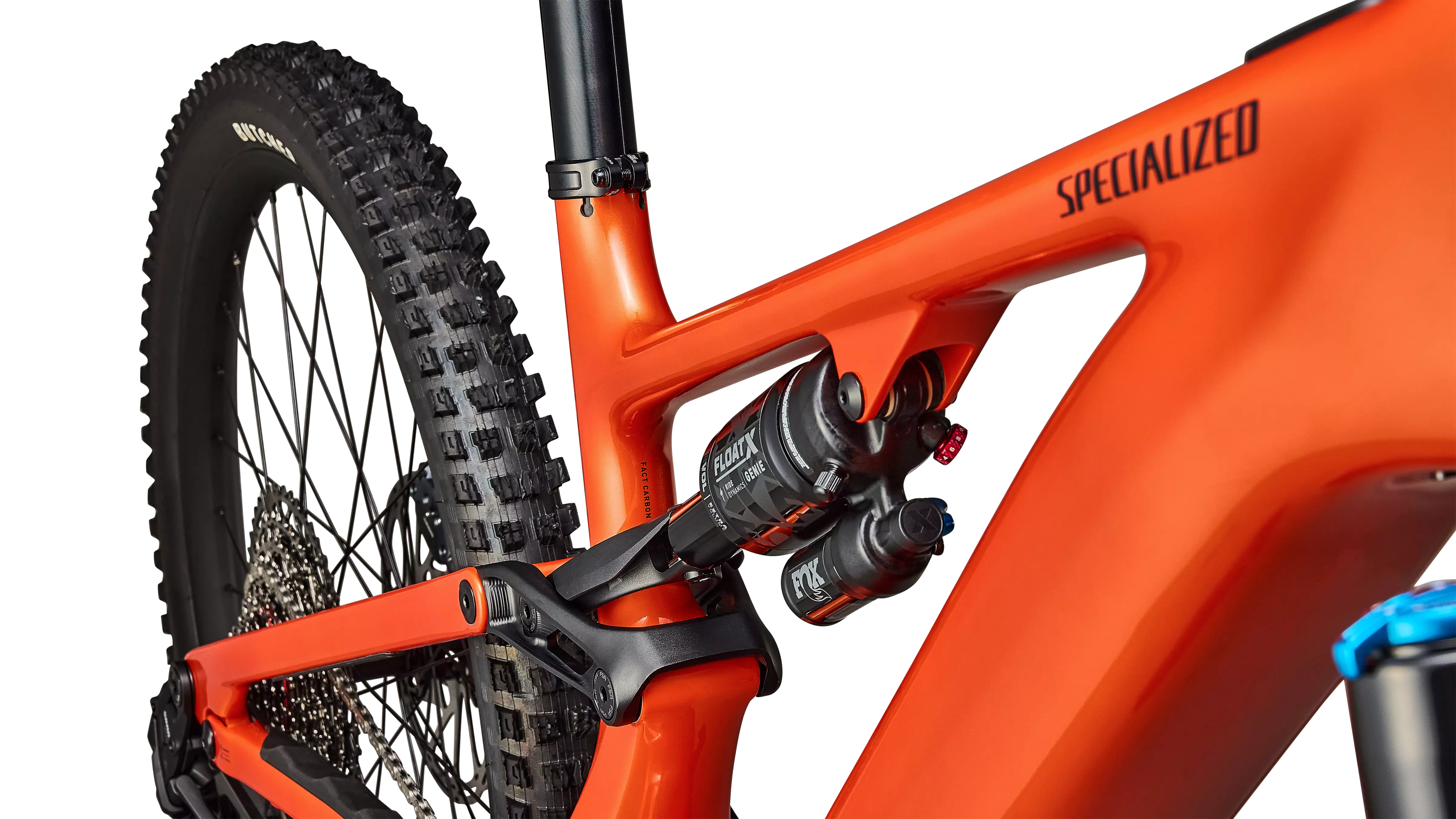 SPECIALIZED Turbo Levo 4 Comp MTB Ebike - Gloss Orange Tint Over Silver Dust / Dark Navy - Image 5