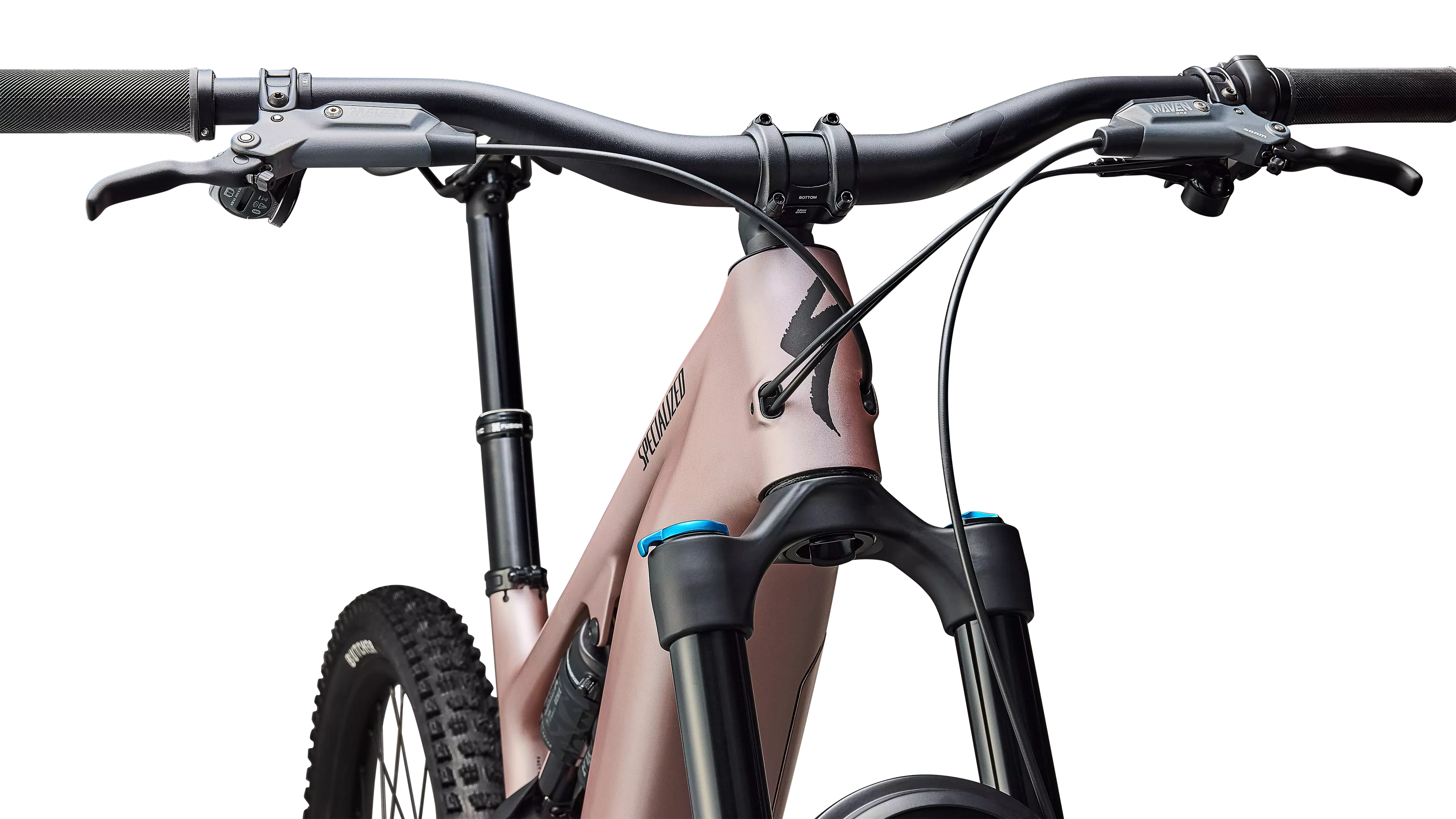 SPECIALIZED Turbo Levo 4 Comp MTB Ebike - Satin Champagne / Metallic Obsidian - Image 3