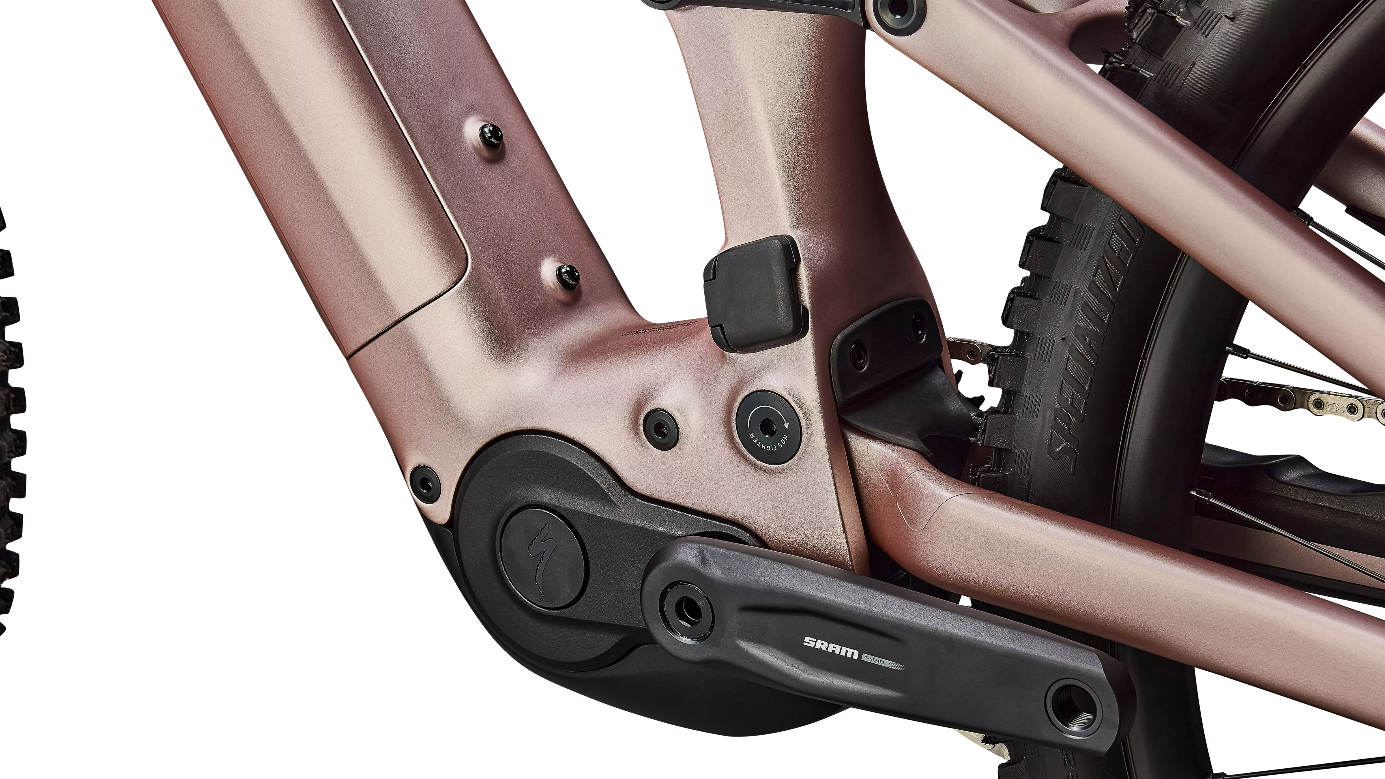 SPECIALIZED Turbo Levo 4 Comp MTB Ebike - Satin Champagne / Metallic Obsidian - Image 5