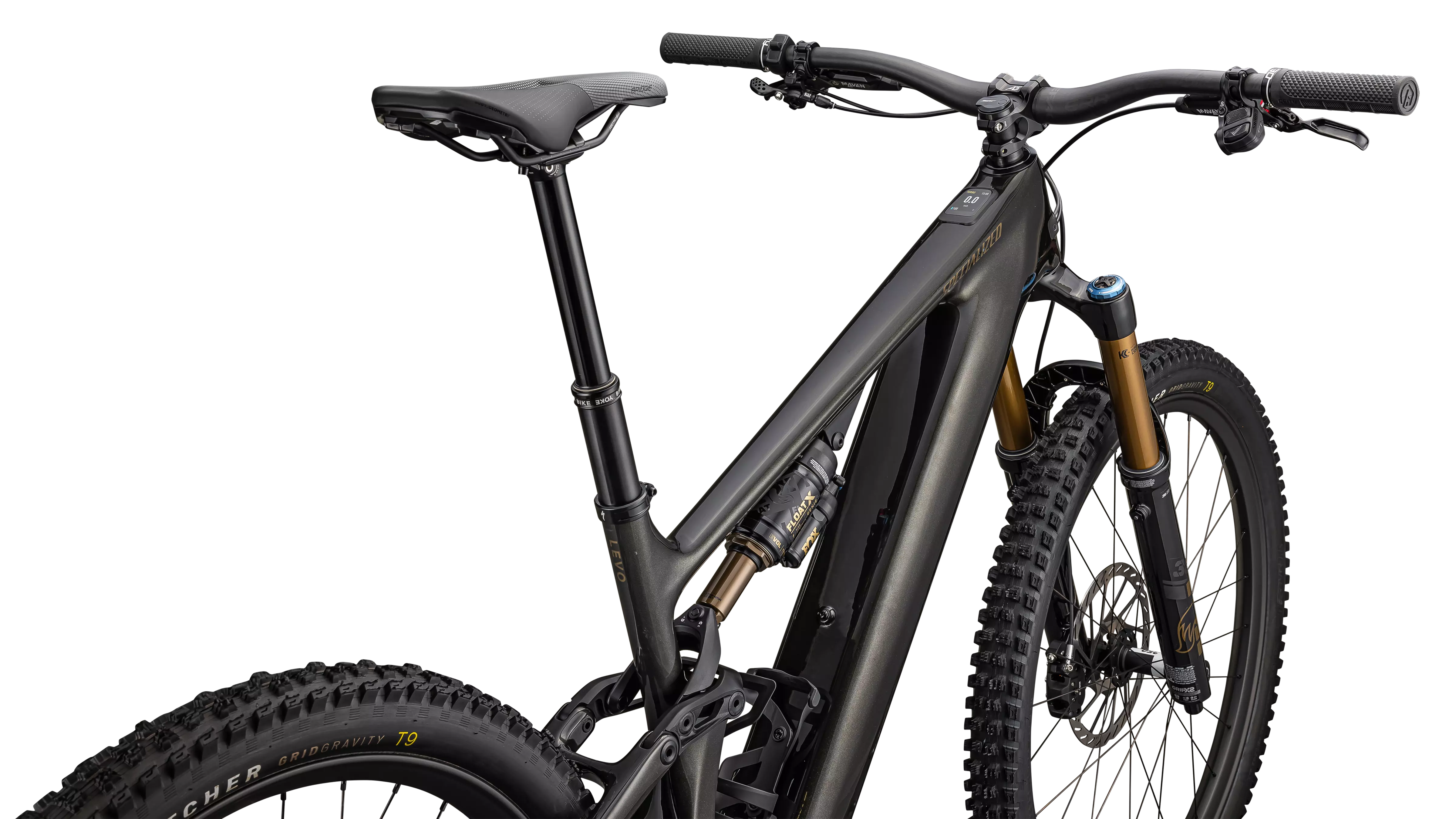 SPECIALIZED Turbo Levo 4 Pro MTB Ebike - Gloss Metallic Obsidian / Burnt Gold Metallic - Image 4