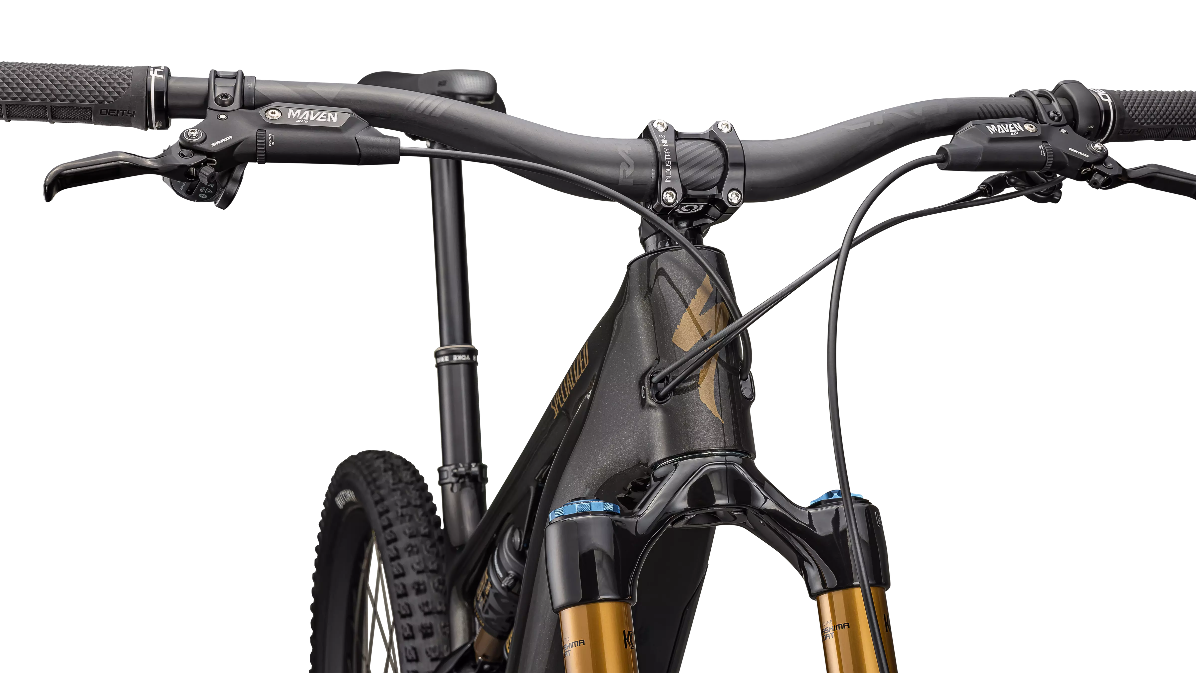 SPECIALIZED Turbo Levo 4 Pro MTB Ebike - Gloss Metallic Obsidian / Burnt Gold Metallic - Image 5