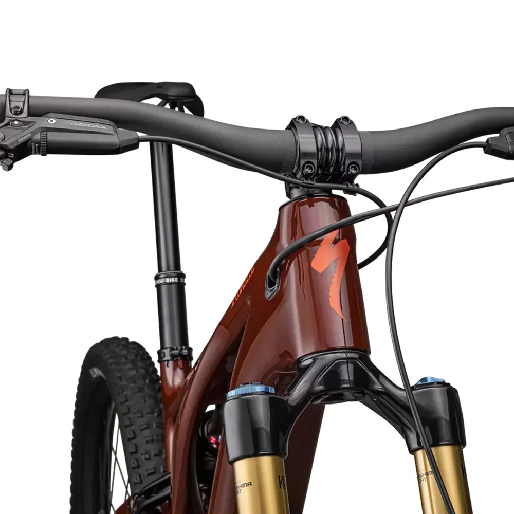 SPECIALIZED Turbo Levo Pro Carbon Complete MTB Ebike - GLOSS RUSTED RED / SATIN REDWOOD - Image 6