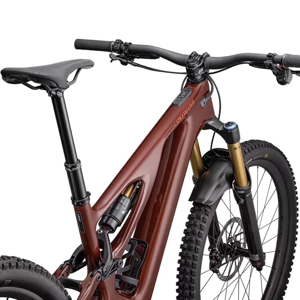 SPECIALIZED Turbo Levo Pro Carbon Complete MTB Ebike - GLOSS RUSTED RED / SATIN REDWOOD - Image 7
