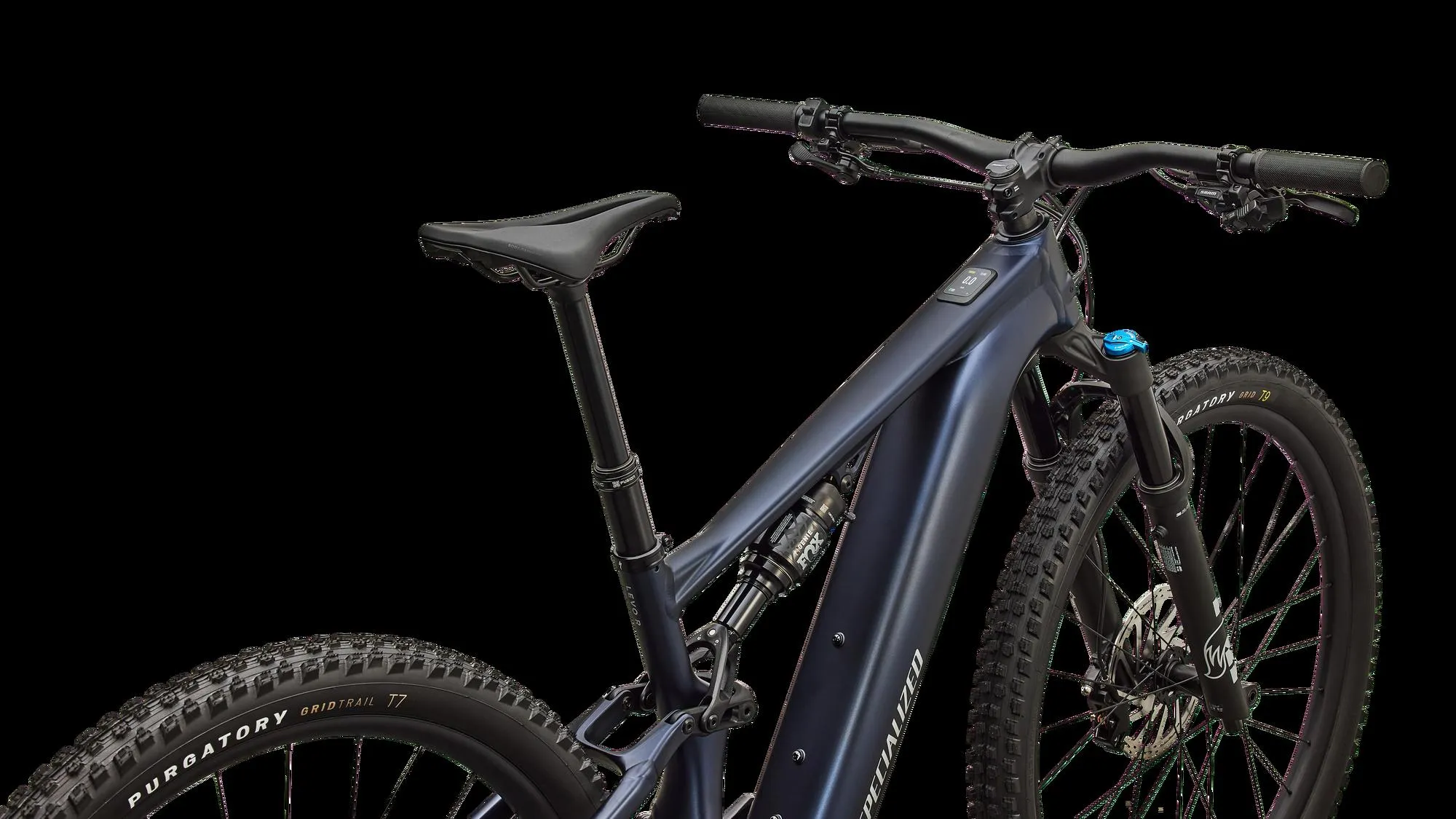 SPECIALIZED Turbo Levo R Comp Alloy MTB Ebike - Satin Metallic Deep Marine / Shadow Silver - Image 4