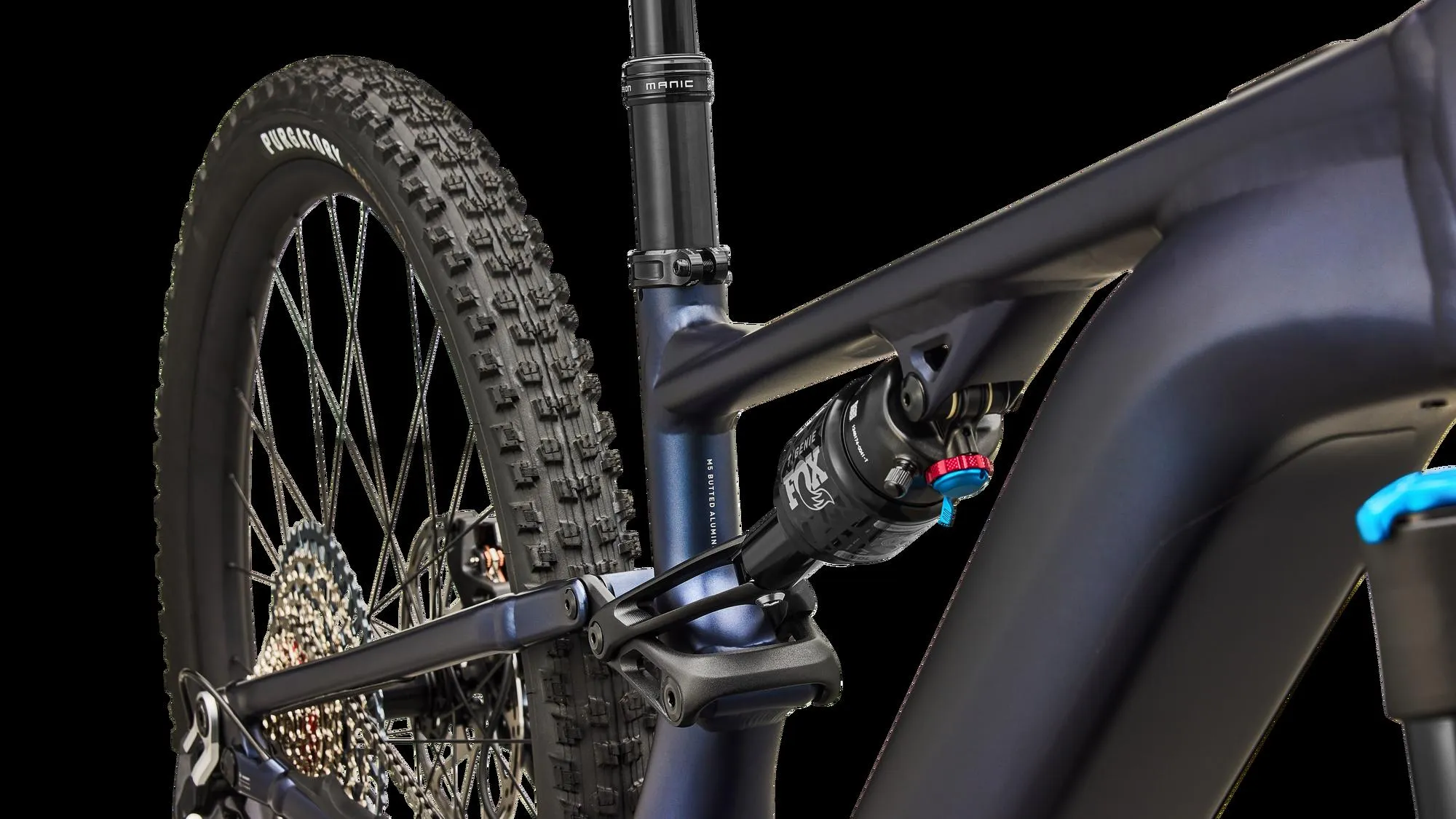 SPECIALIZED Turbo Levo R Comp Alloy MTB Ebike - Satin Metallic Deep Marine / Shadow Silver - Image 6