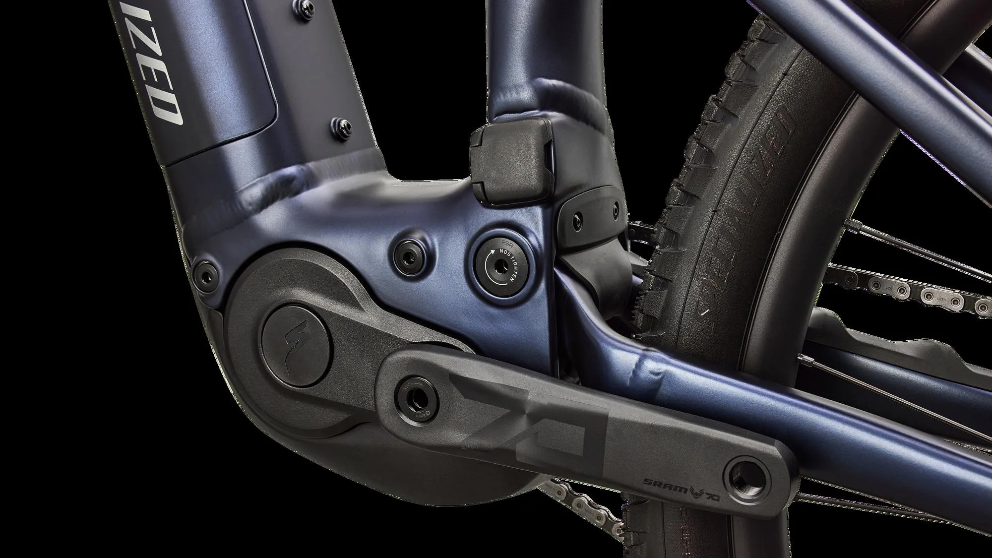 SPECIALIZED Turbo Levo R Comp Alloy MTB Ebike - Satin Metallic Deep Marine / Shadow Silver - Image 7