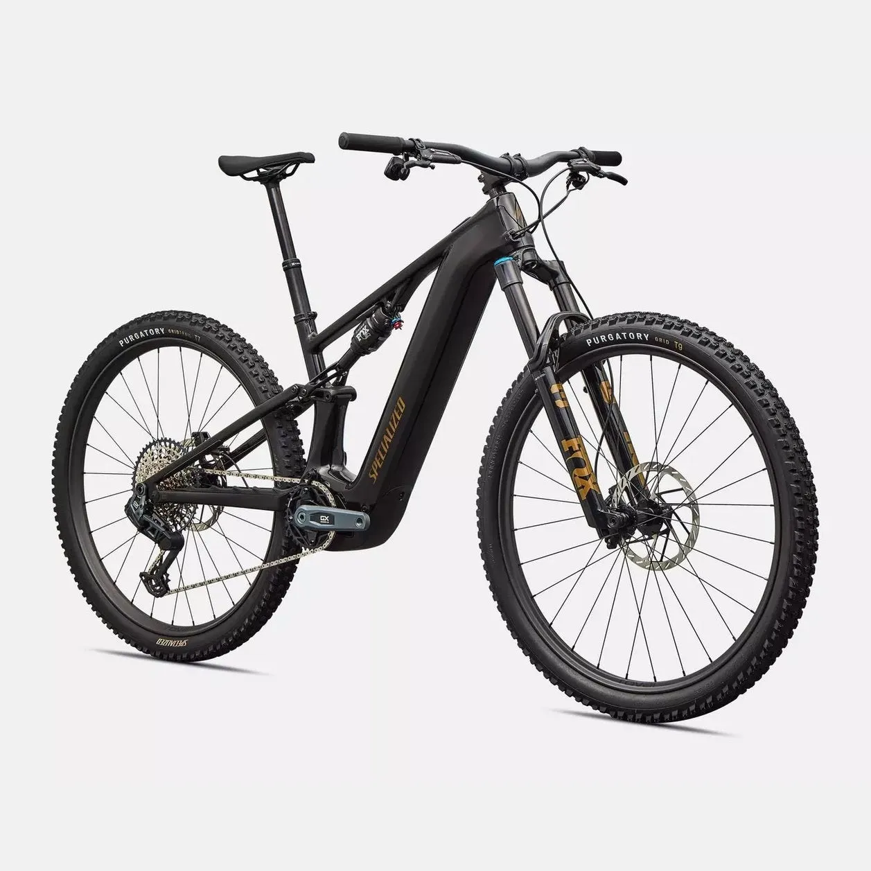 SPECIALIZED Turbo Levo R Expert - Gloss Carbon / Burnt Gold Metallic - Image 2