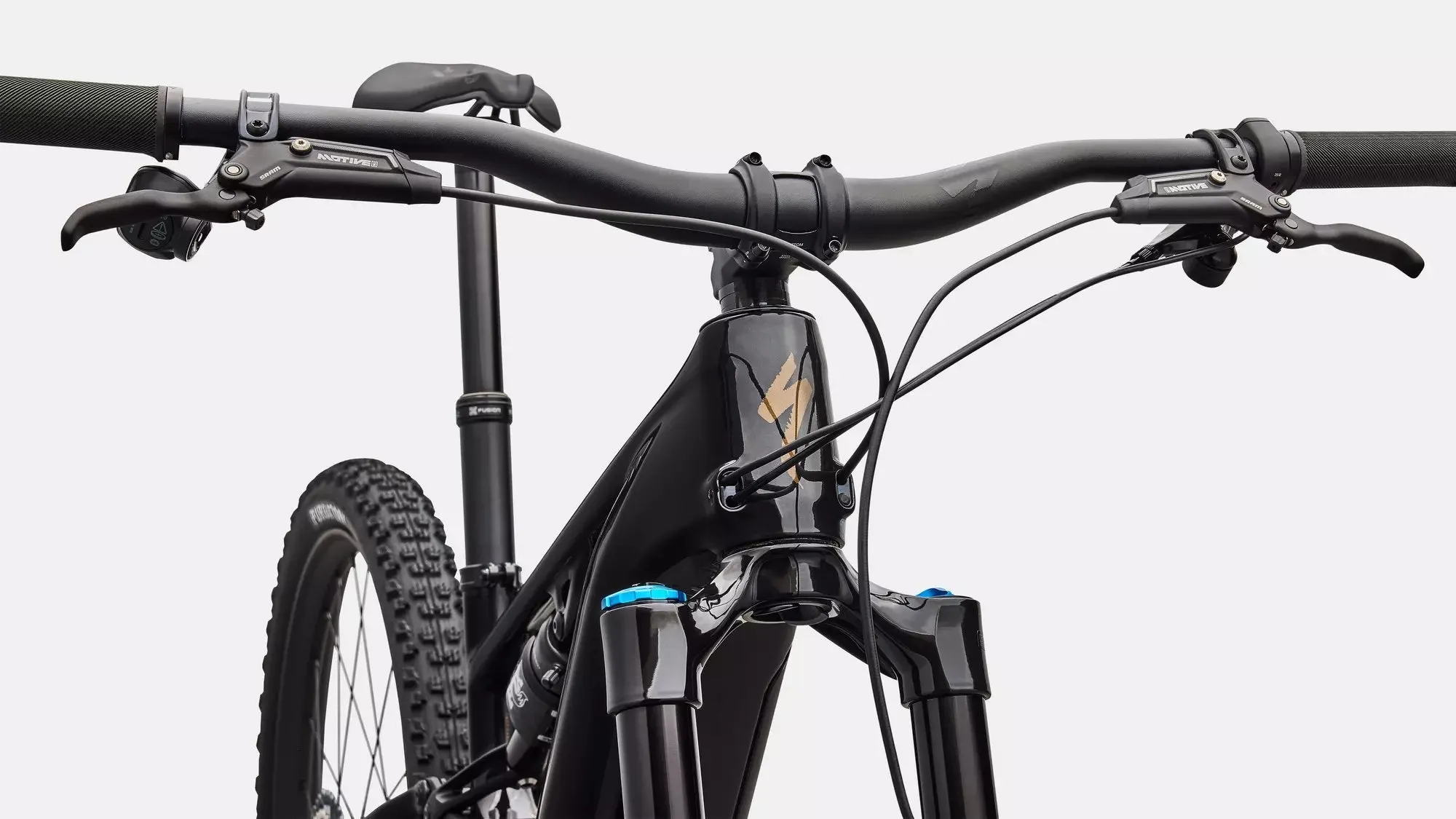 SPECIALIZED Turbo Levo R Expert - Gloss Carbon / Burnt Gold Metallic - Image 5