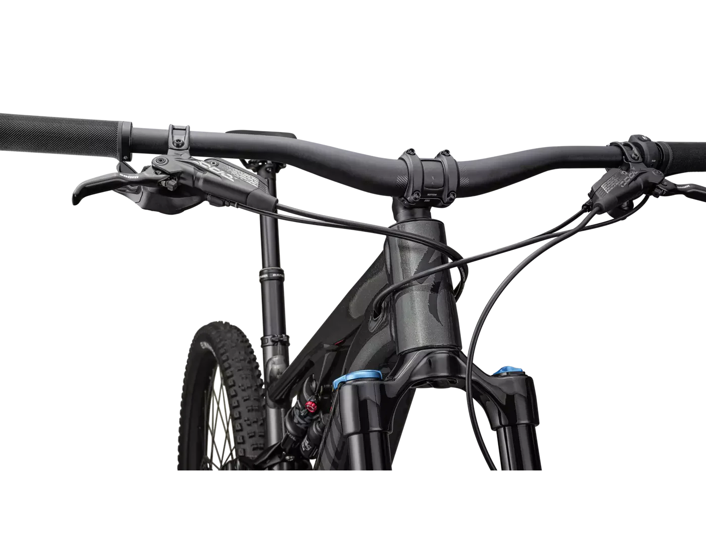 Specialized Turbo Levo SL Comp Alloy Complete MTB Ebike - GLOSS CHARCOAL / SILVER DUST / BLACK - Image 3