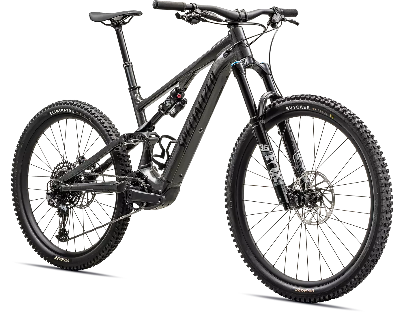 Specialized Turbo Levo SL Comp Alloy Complete MTB Ebike - GLOSS CHARCOAL / SILVER DUST / BLACK - Image 4