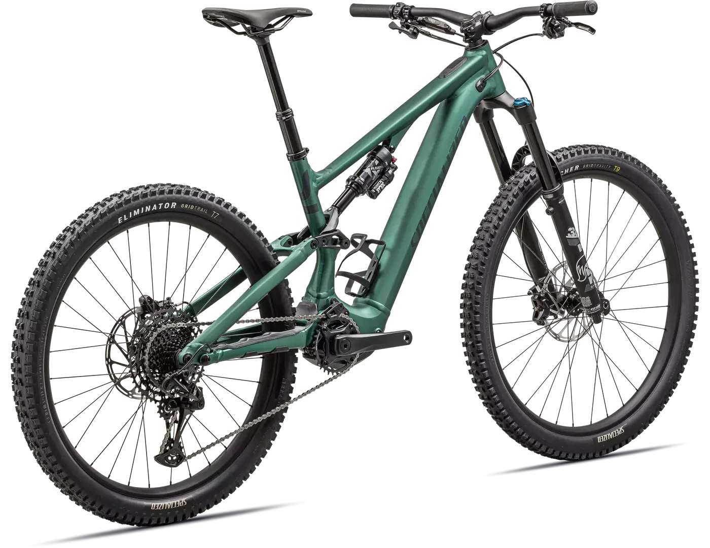 Specialized Turbo Levo SL Comp Alloy Complete MTB Ebike - SATIN PINE GREEN / FOREST GREEN - Image 5
