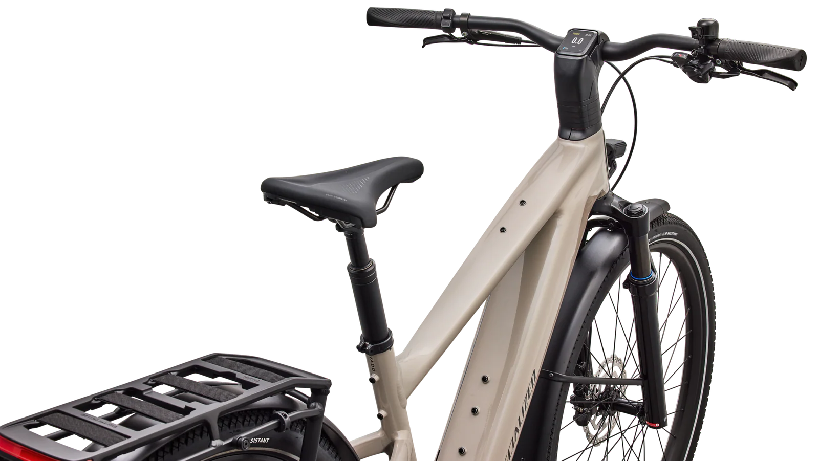 SPECIALIZED Turbo Vado 3 4.0 Ebike - GLOSS SANDSTONE METALLIC / WARM SMOKE METALLIC - Image 4