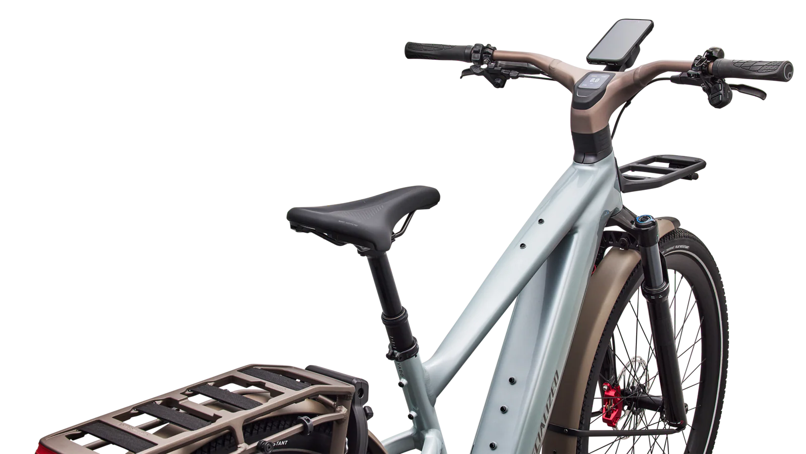 SPECIALIZED Turbo Vado 3 6.0 Ebike - GLOSS AGAVE GREY / BLACK PEARL - Image 4