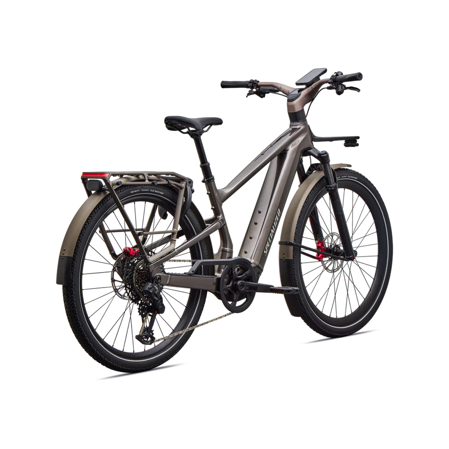 SPECIALIZED Turbo Vado 3 6.0 Ebike - GLOSS WARM SMOKE METALLIC / SATIN BRUSHED CHROME - Image 3