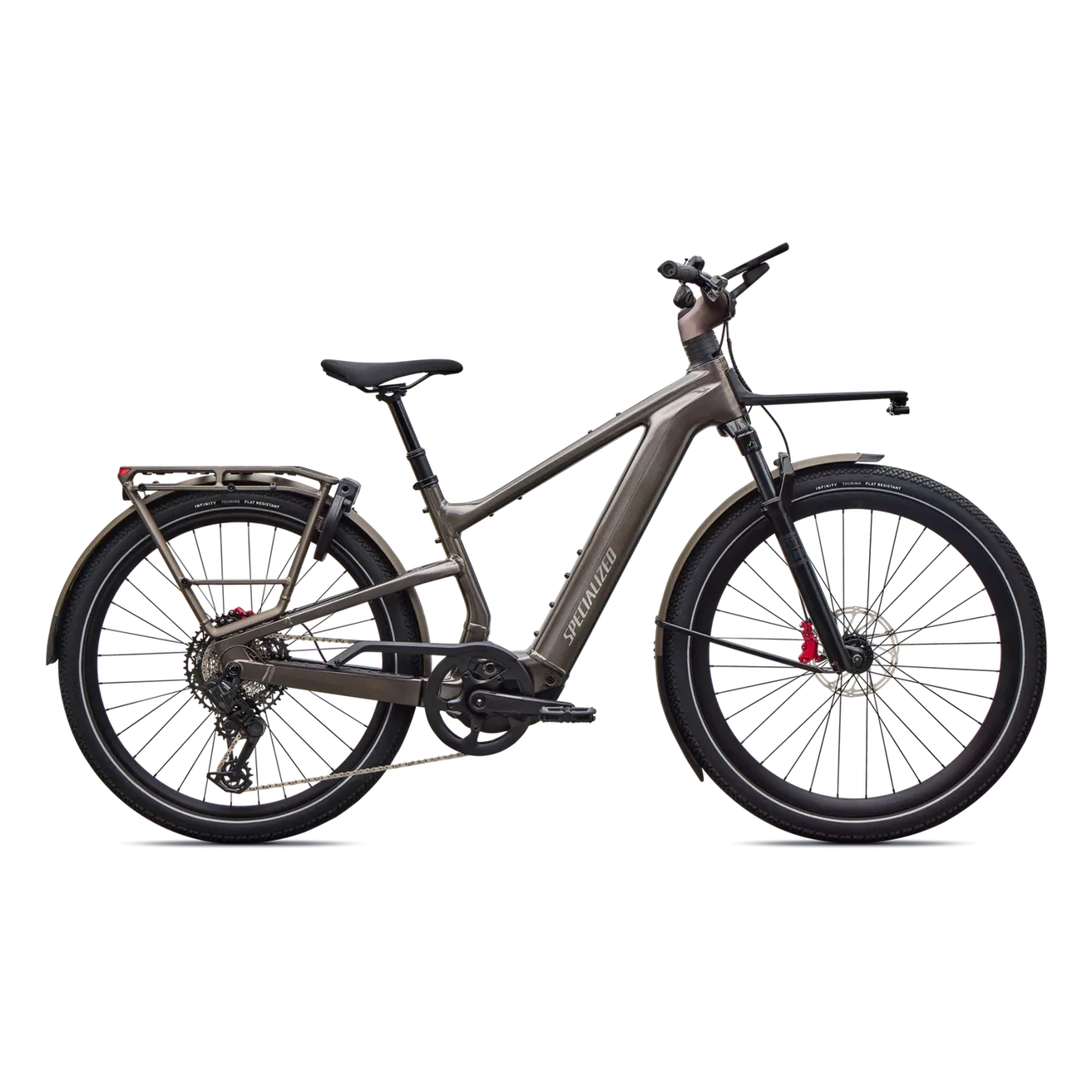 SPECIALIZED Turbo Vado 3 6.0 Ebike - GLOSS WARM SMOKE METALLIC / SATIN BRUSHED CHROME - Image 8