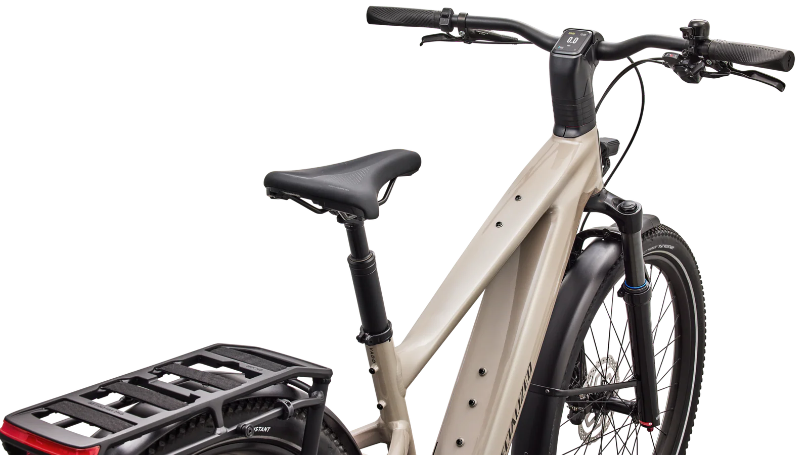 SPECIALIZED Turbo Vado 3 EVO 4.0 Ebike - GLOSS SANDSTONE METALLIC / WARM SMOKE METALLIC - Image 4