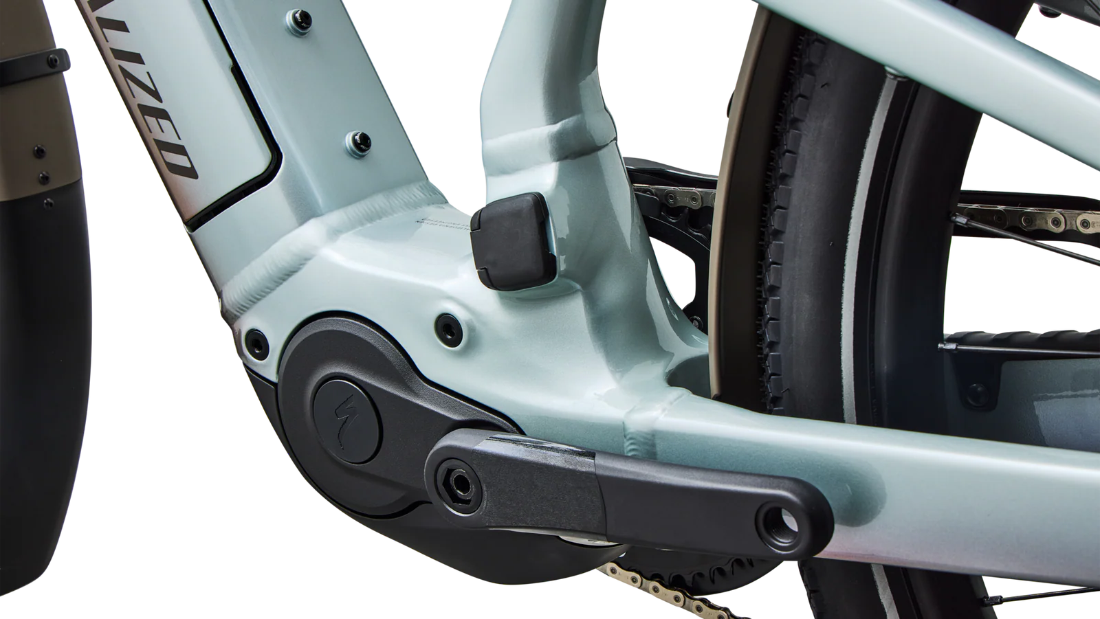 SPECIALIZED Turbo Vado 3 EVO 6.0 Ebike - GLOSS AGAVE GREY / BLACK PEARL - Image 7