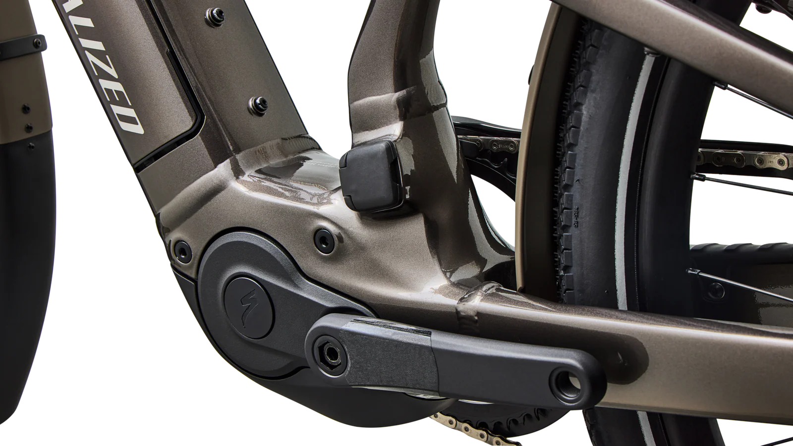 SPECIALIZED Turbo Vado 3 EVO 6.0 Ebike - GLOSS WARM SMOKE METALLIC / SATIN BRUSHED CHROME - Image 7