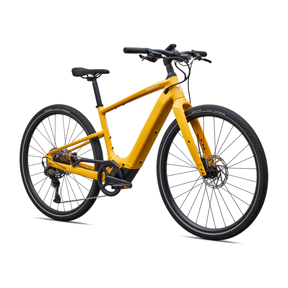 SPECIALIZED Turbo Vado SL 2 4.0 Ebike - GLOSS BRASSY YELLOW / METALLIC WHITE SILVER FROST REFLECTIVE - Image 2